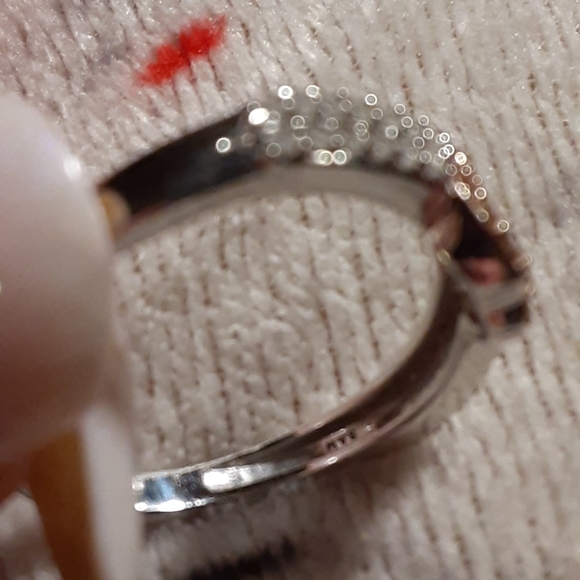 .28ctw. Champagne And White Diamond Heart Band Ring - Picture 8 of 8